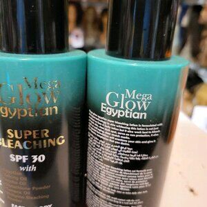 Mega glow egyptian Super bleacher with spf 30. 400mlx1. 💯 satisfaction